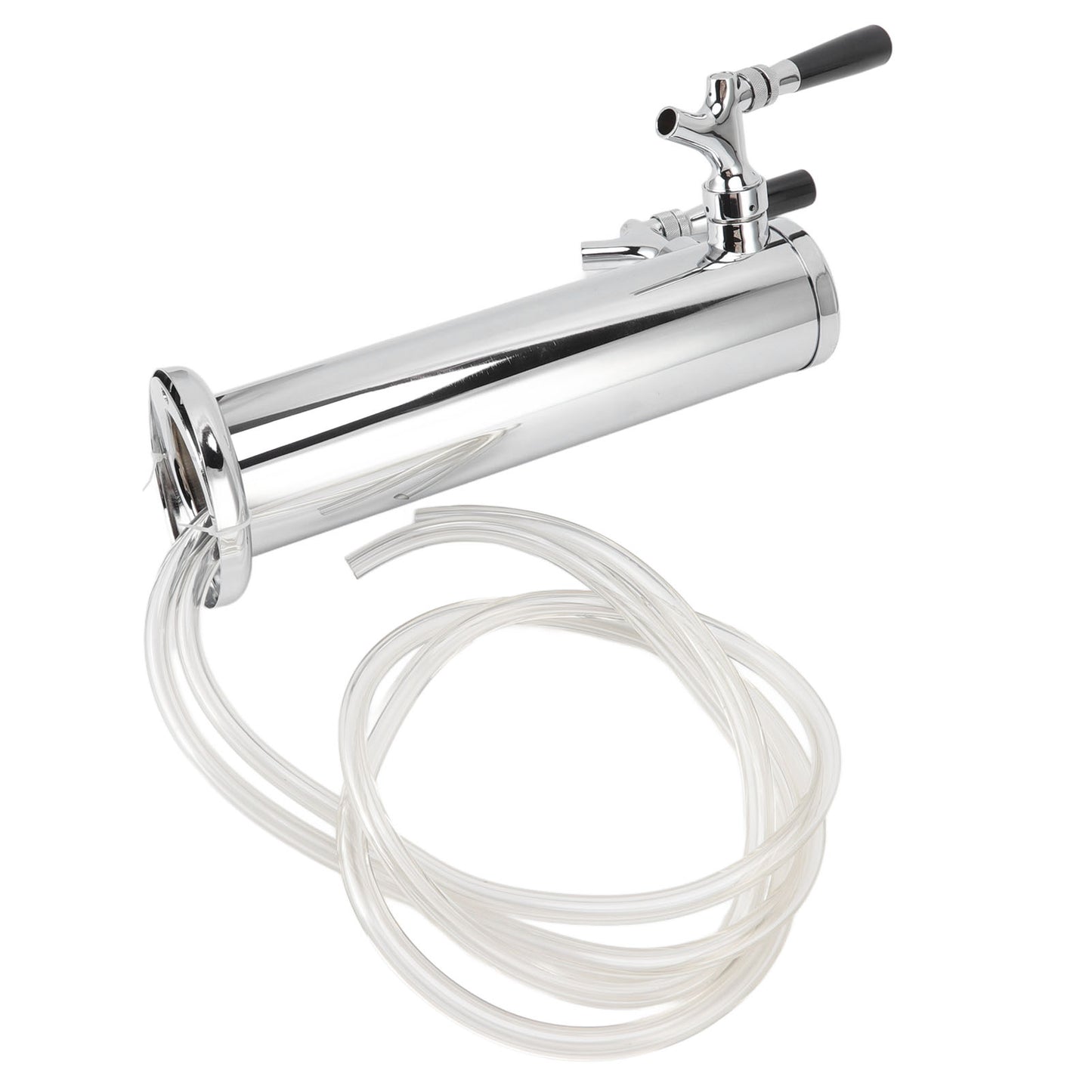 Draft Beer Kegerator Tower Stainless Steel Double Tap Faucet For Home