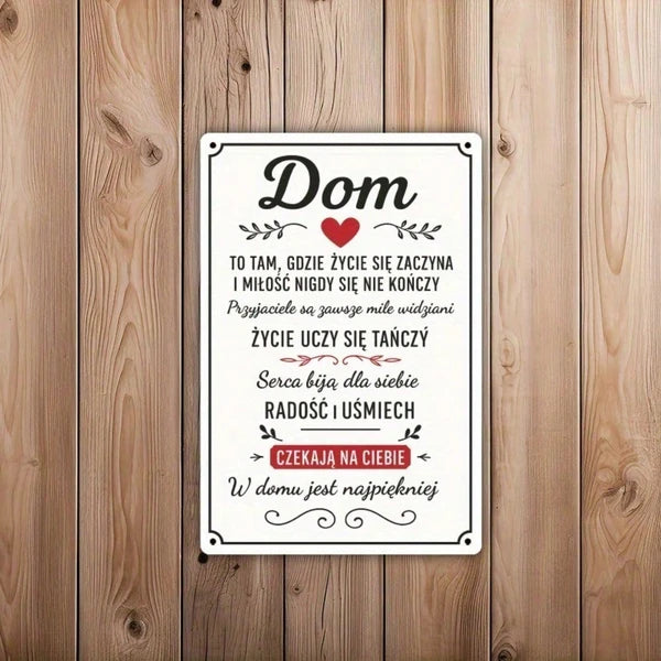 Metal Tin Wall Sign - 20 cm x 20 cm Decorative Art