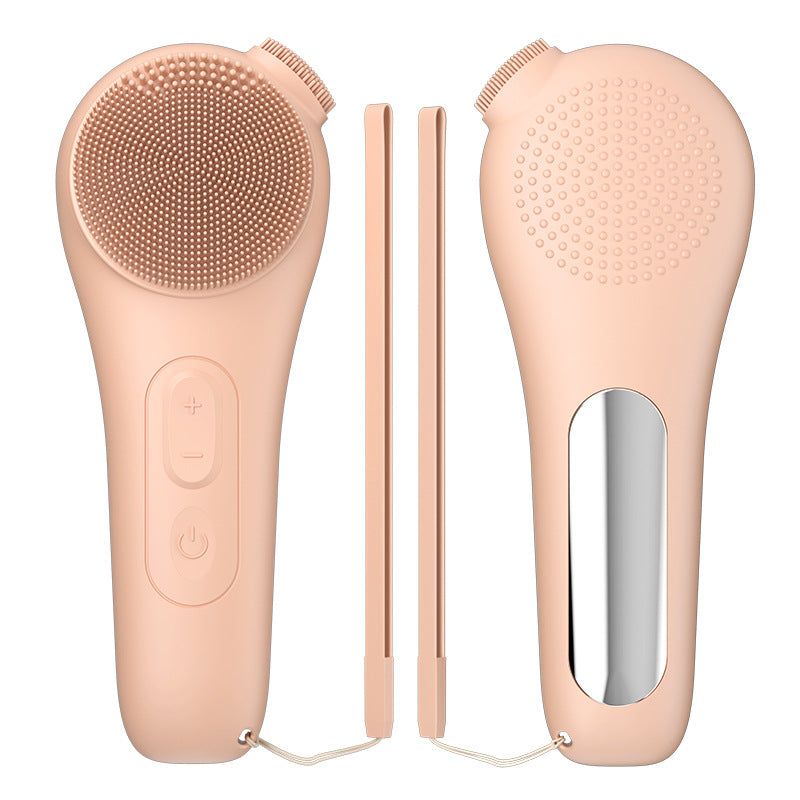 Electric Facial Cleansing Device with Warm Compress & Vibration