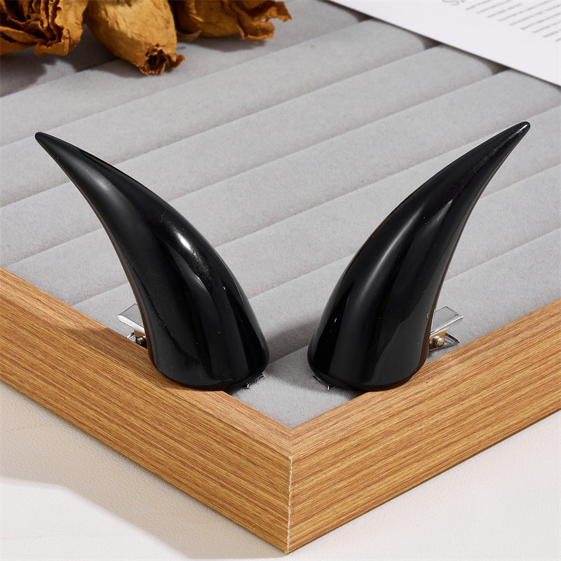 Demon Horn Hair Clip for Women