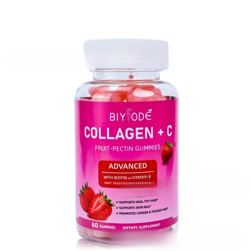 Collagen Biotin Vitamin C Gummies for Women (60 Count)