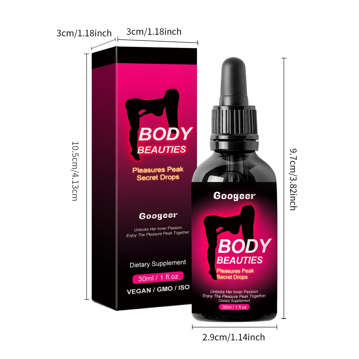 Maca Root & Tribulus Extract Support Drops for Women - 30ml Intimate Formula