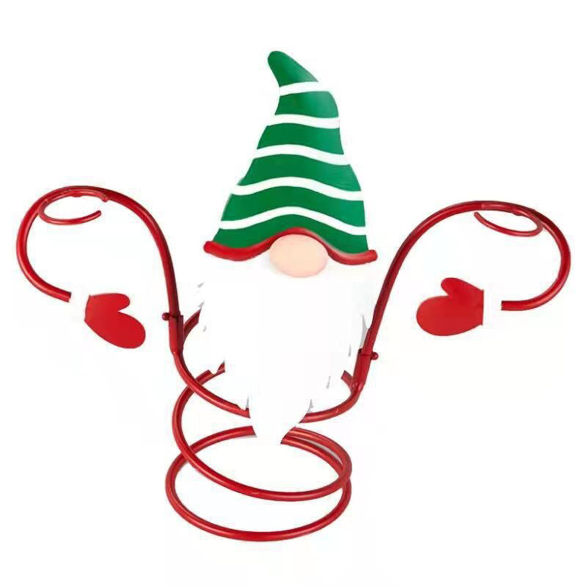Christmas Wine Glass Holder Decor Set - Festive Holiday Tabletop Craft