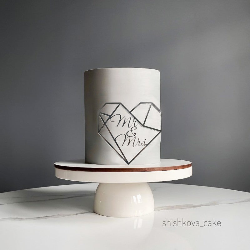 Wedding Proposal Acrylic Cake Insert - Love Heart Ring & More