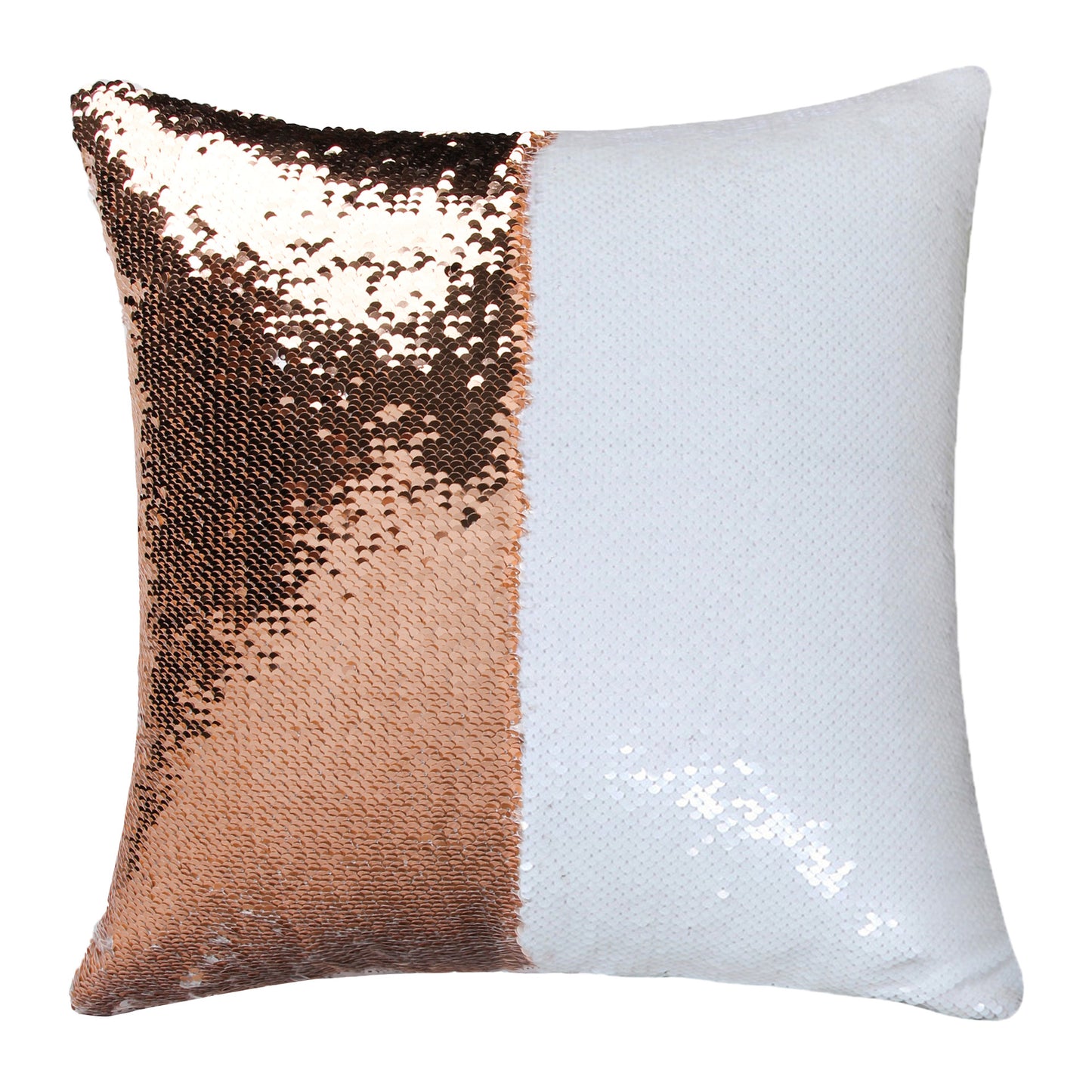Personalized Rose Gold Sequin Cushion Cover 40x40cm Custom Pillowcase