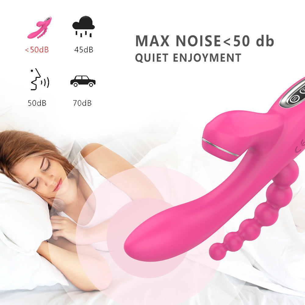 Multi-frequency Vibration Sucking Device for Women - Rechargeable Silicone Massager