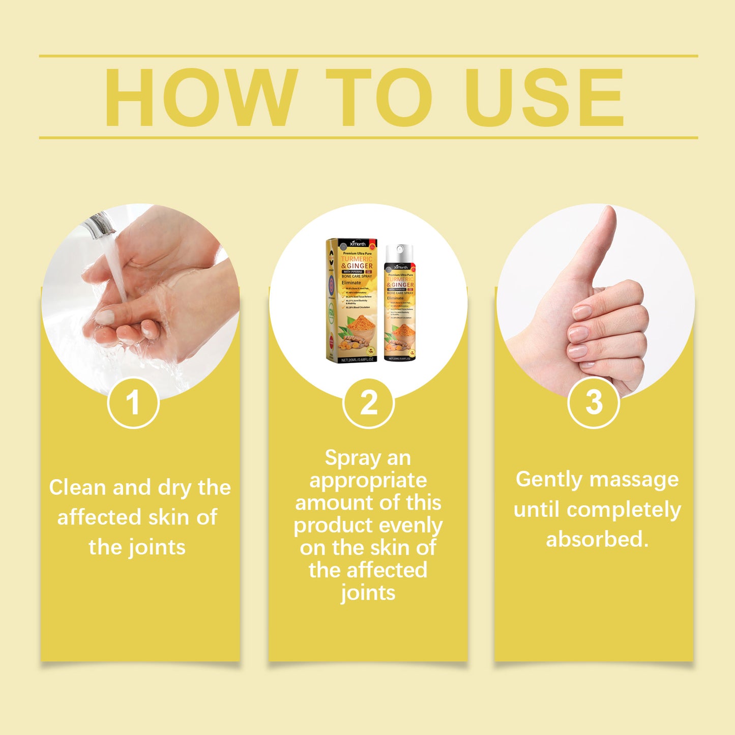 Turmeric Ginger Joint Care Spray for Mobility & Comfort - 20ml
