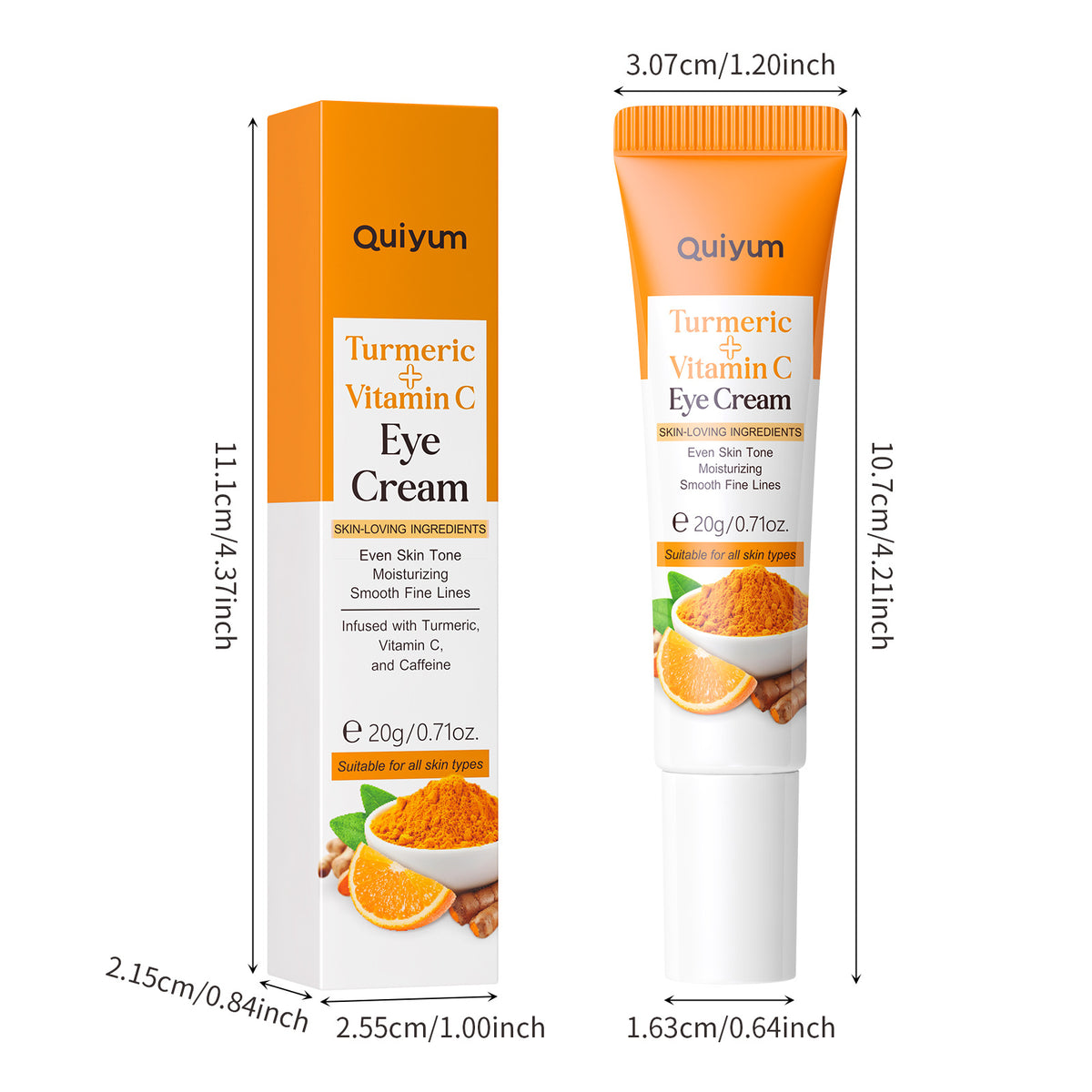 Hydrating Eye Cream for Dark Circles and Puffiness - 15g Moisturizer