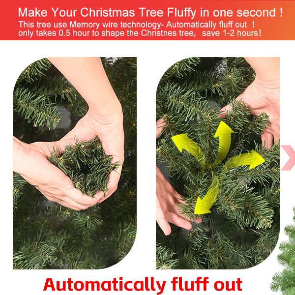 Premium White Flocked Pine Artificial Christmas Tree - Multiple Heights