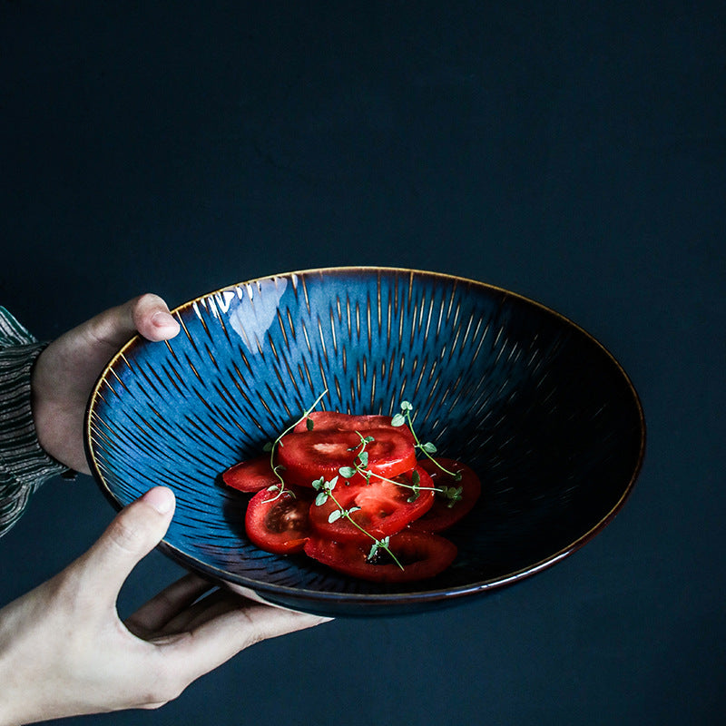 Ceramic Retro Western Tableware Set - Bowls, Plates & Serveware