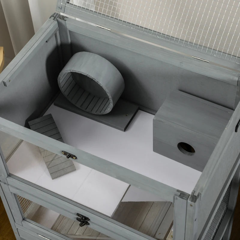 5-Tier Hamster Cage with Openable Roof Small Animal Habitat