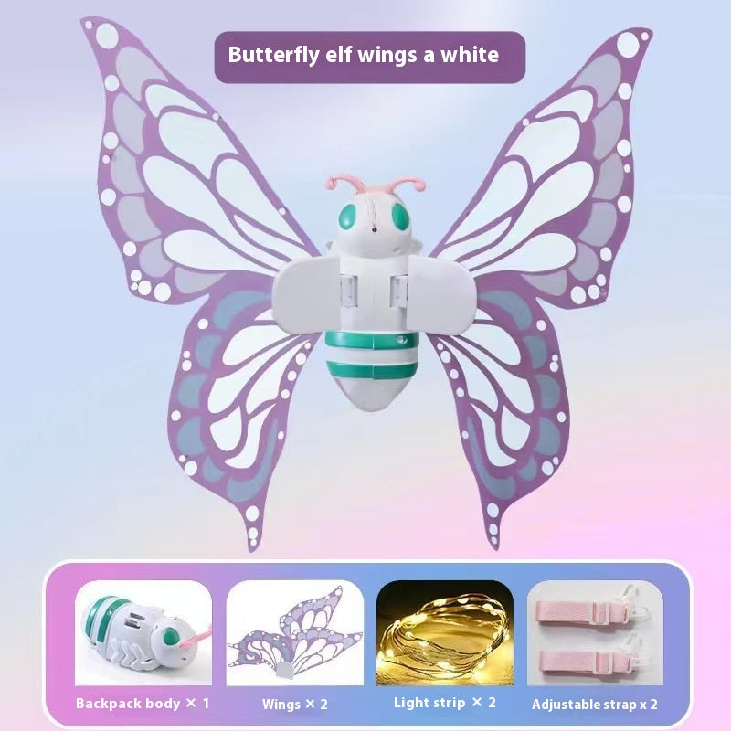 Children's Electric Luminous Butterfly Wings - Light Music Flapping Decoration