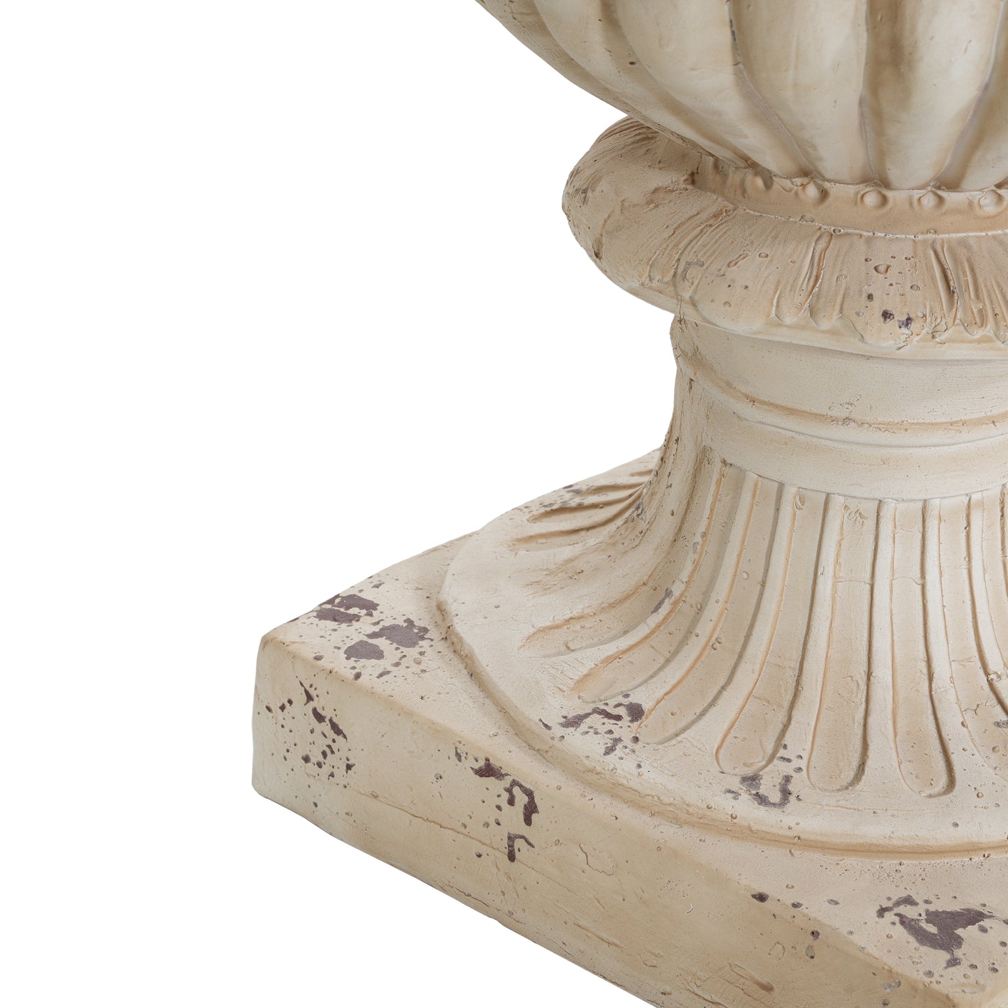 MGO Garden Urn, Antique White, 27 H