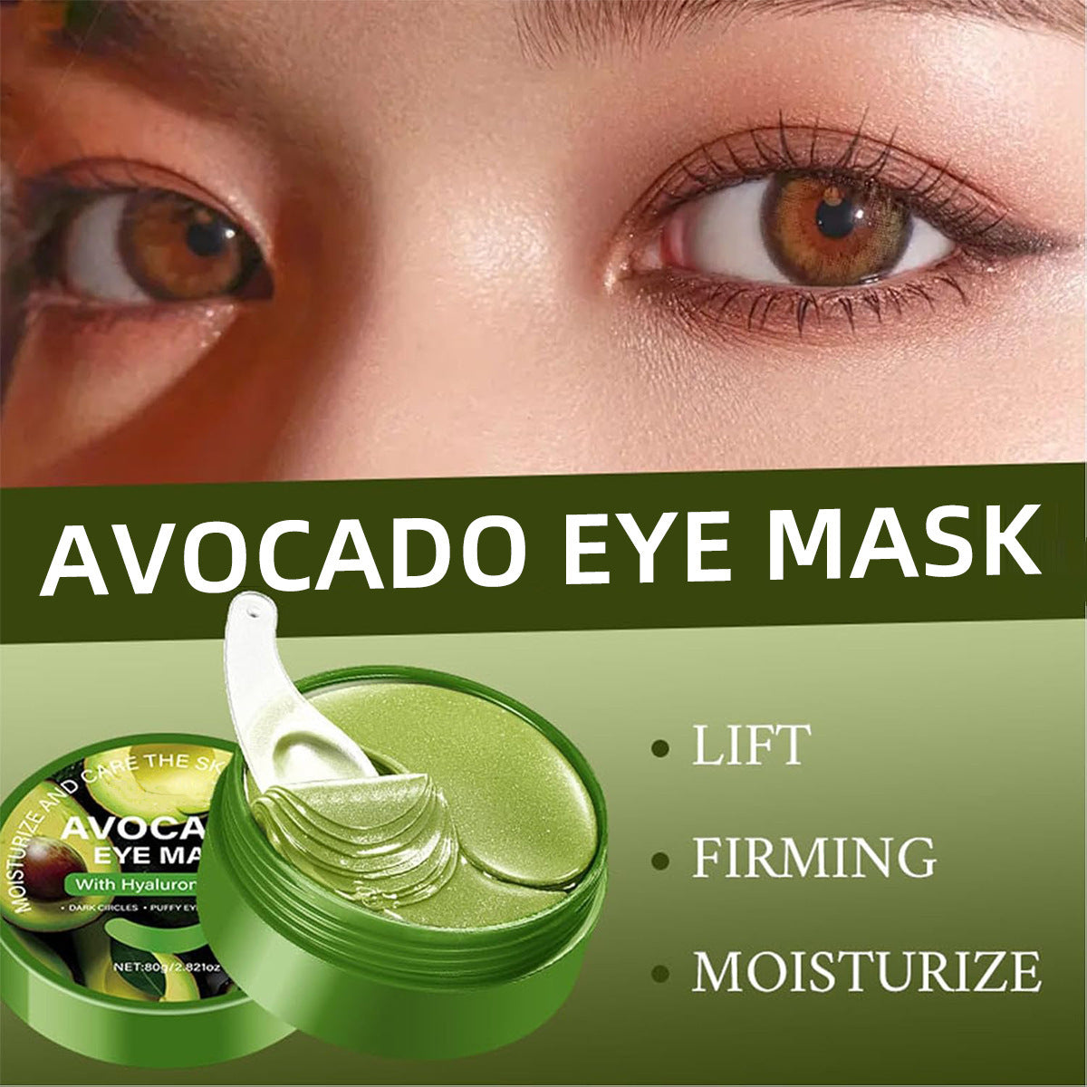 Avocado Eye Mask for Hydrating and Diminishing Fine Lines - Nourishing Facial Care