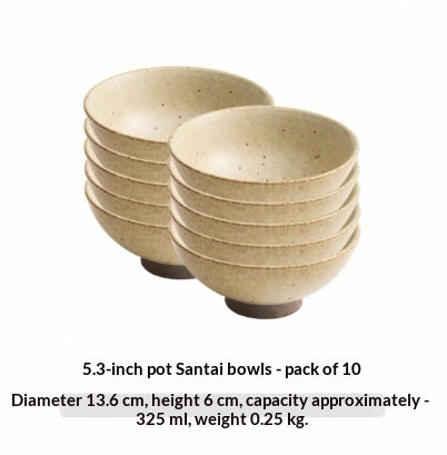 Japanese-Style Retro Thickened Stoneware Rice Bowl - Multiple Sizes