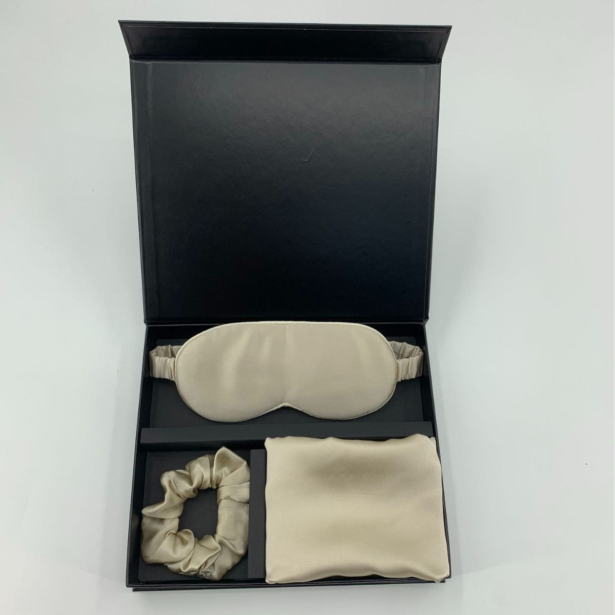 Silk Pillowcase, Eye Mask & Hair Tie Set - 3 Pieces