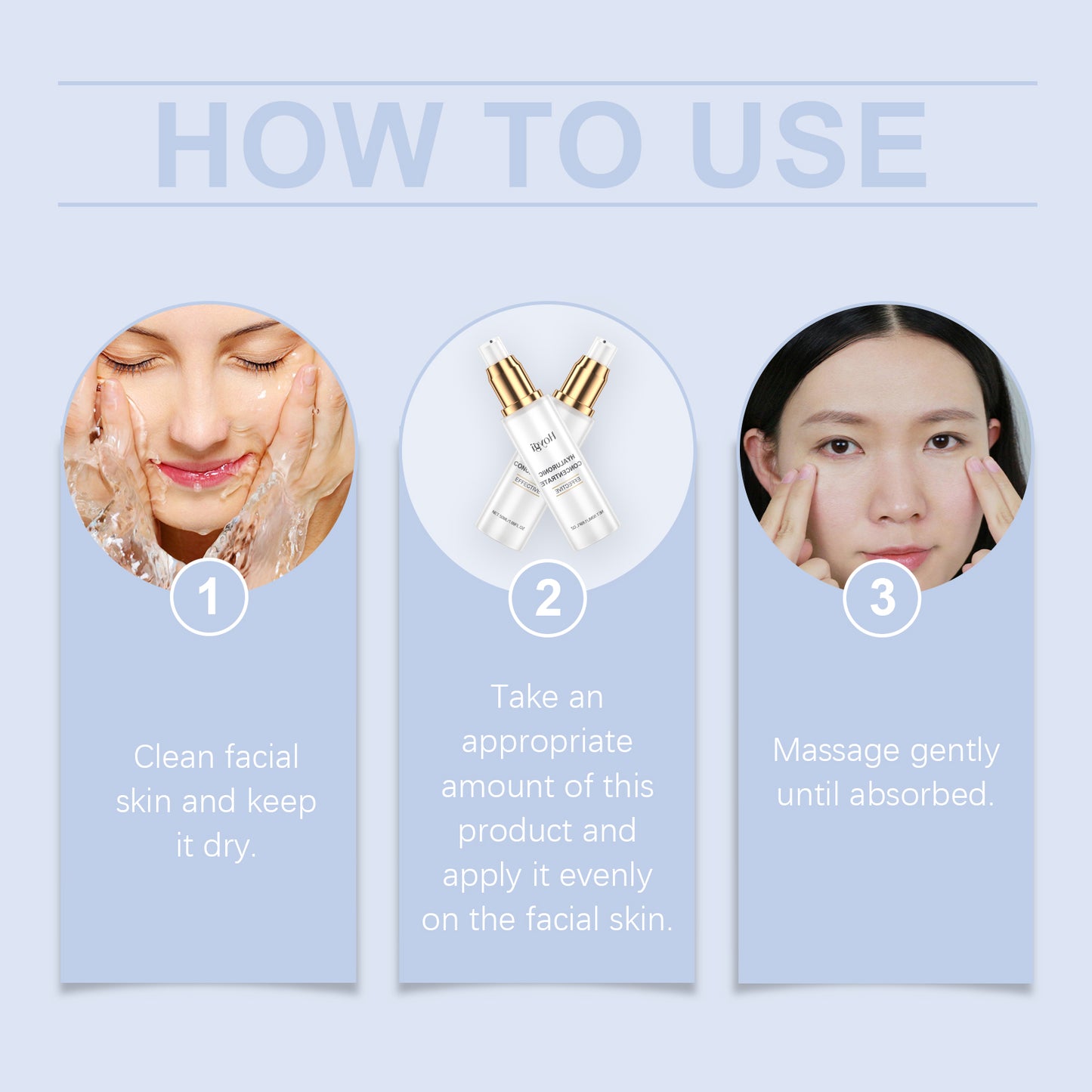 Hyaluronic Acid Hydrating Face Serum - 50ml Moisturizing & Brightening Essence