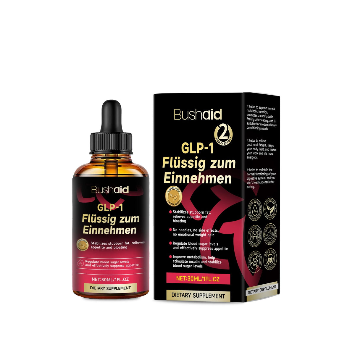 Sugar Control & Fat Reduction Slimming Drops - 30ml