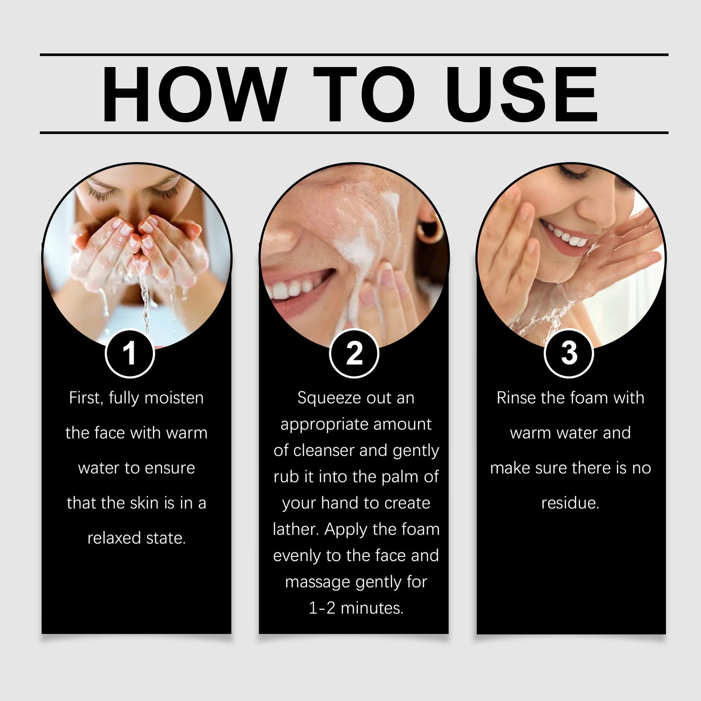 Dual Cleansing Moisturizing Facial Cleanser - Gentle Amino Acid Formula