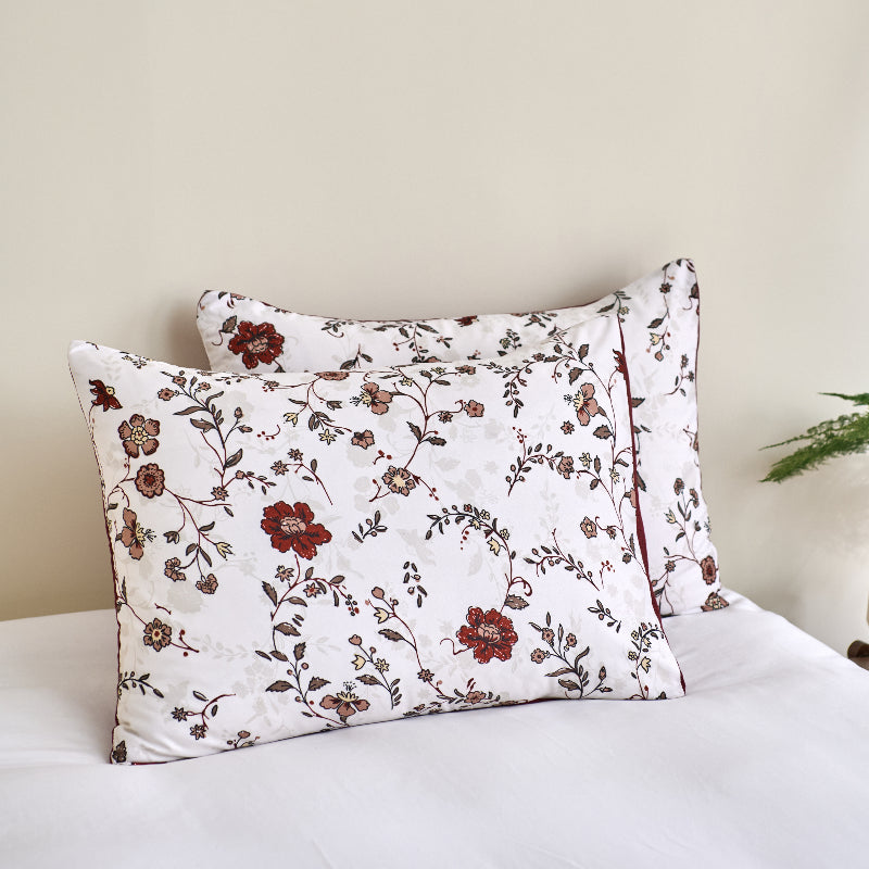 Cross Border Floral Print Duvet Cover Set - Elegant Breathable Bedding