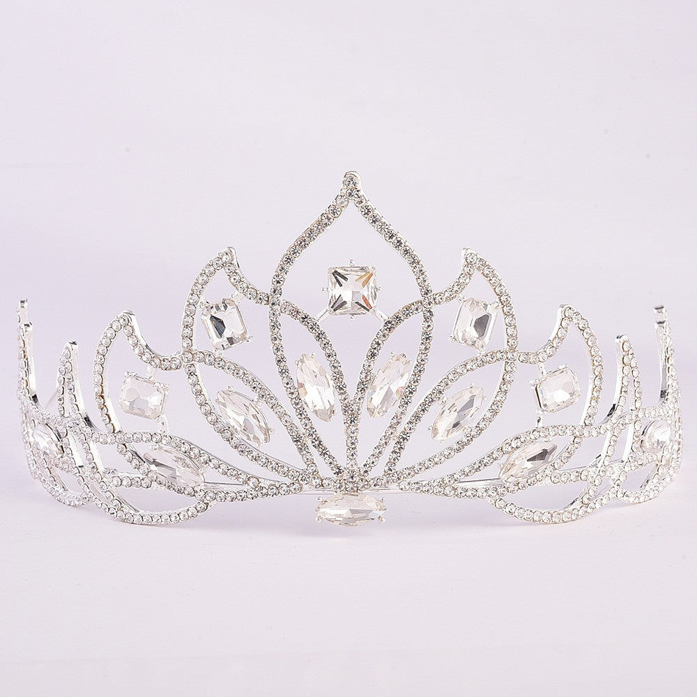 Bridal Crown Baroque Tiara - Alloy