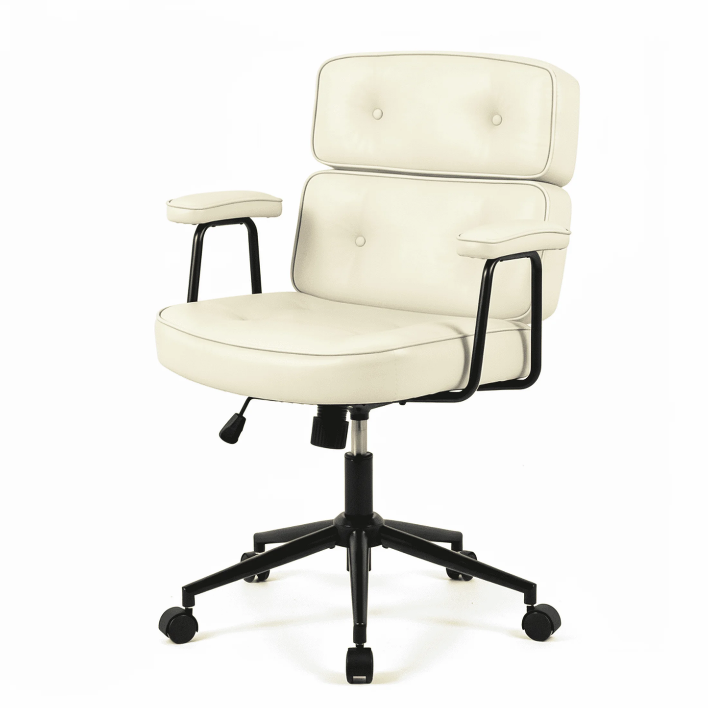 Ergonomic Computer Chair with Lumbar Support - Beige