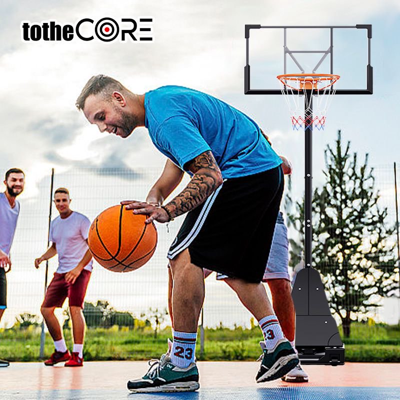 Adjustable Portable Basketball Hoop - 7.55-10 Ft Height