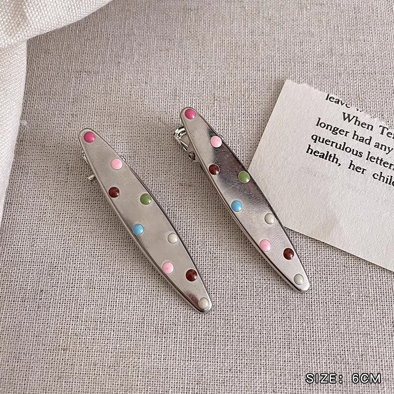 Metal Hair Barrettes with Star, Heart & Wave Designs - Silver Hair Accessories for Women