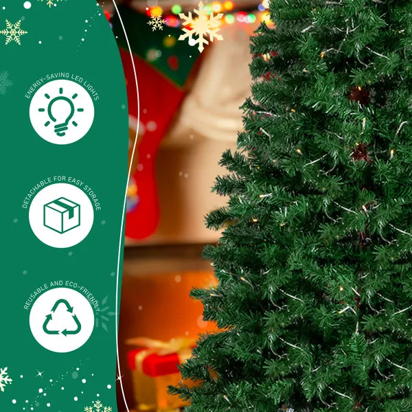 6 FT Pre-lit Santa Hat Christmas Tree with 250 Warm White Lights