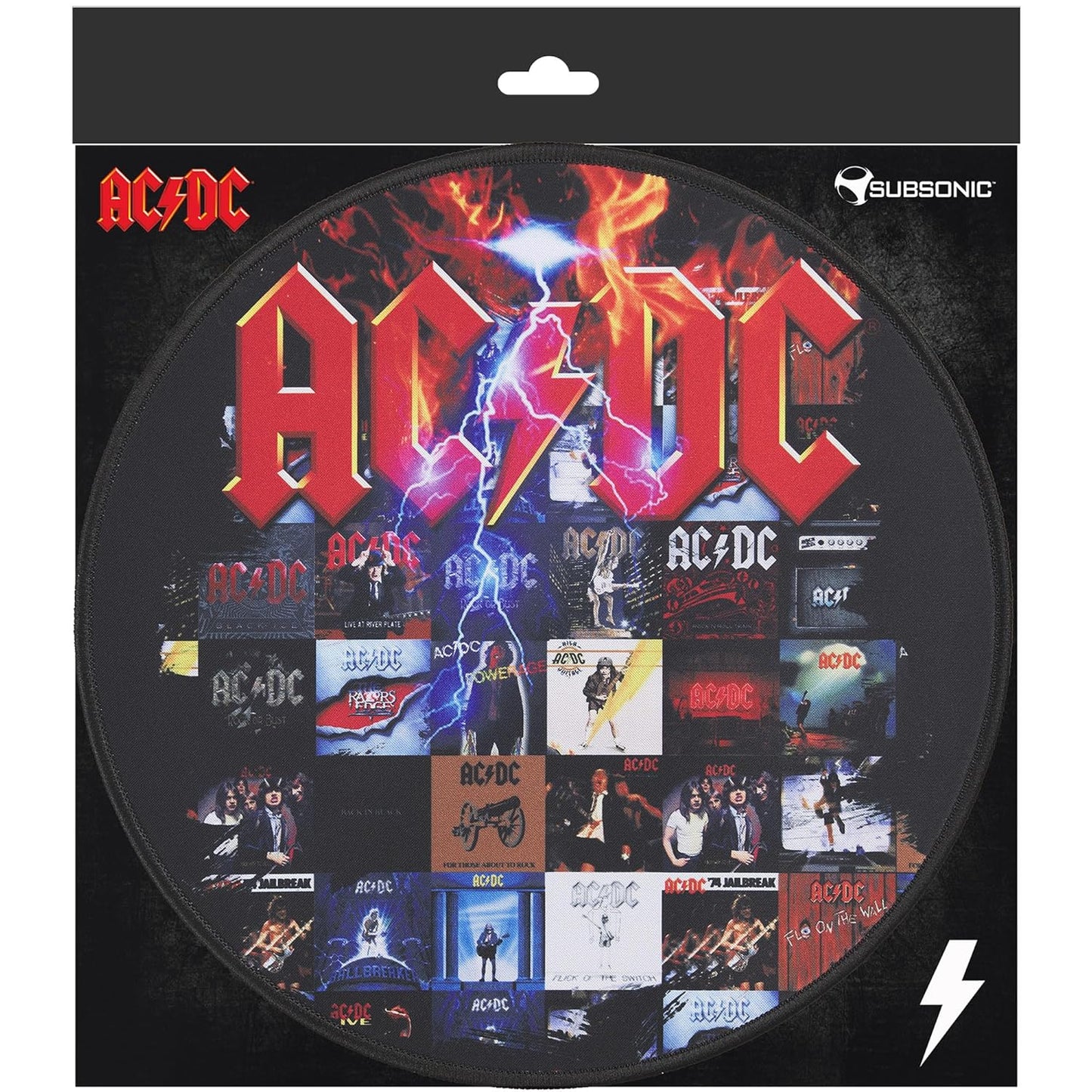 AC/DC - Gaming Mouse Pad - Officially licensed ACDC desktop mouse pad gift - 30 cm