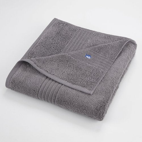 Southern Tide Oversized Bath Towel – 33" x 65" – Plush, Absorbent Cotton Blend with Intelliweave™ – Low Lint, Fade Resistant, Embroidered Skipjack Logo – Soft Coastal Comfort – Grey