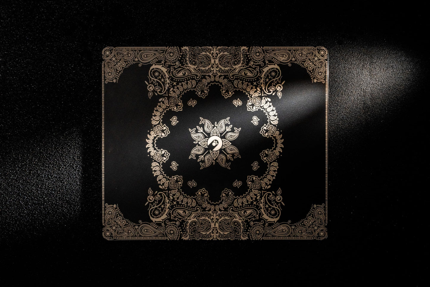 AM SilkGlass Gaming Mouse Pad. Large 19.29" x 16.54" Pro Esports Mouse Pad with 2μm Etched Ultra-Smooth Nano Surface. 700°C Tempered Glass Quiet for All Mice, Anti-Slip Base, Scratch & Sweat Resistant