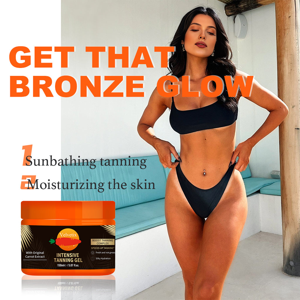 Natural Tanning Gel 150ml - Outdoor Tan Accelerator with Coconut & Sunflower