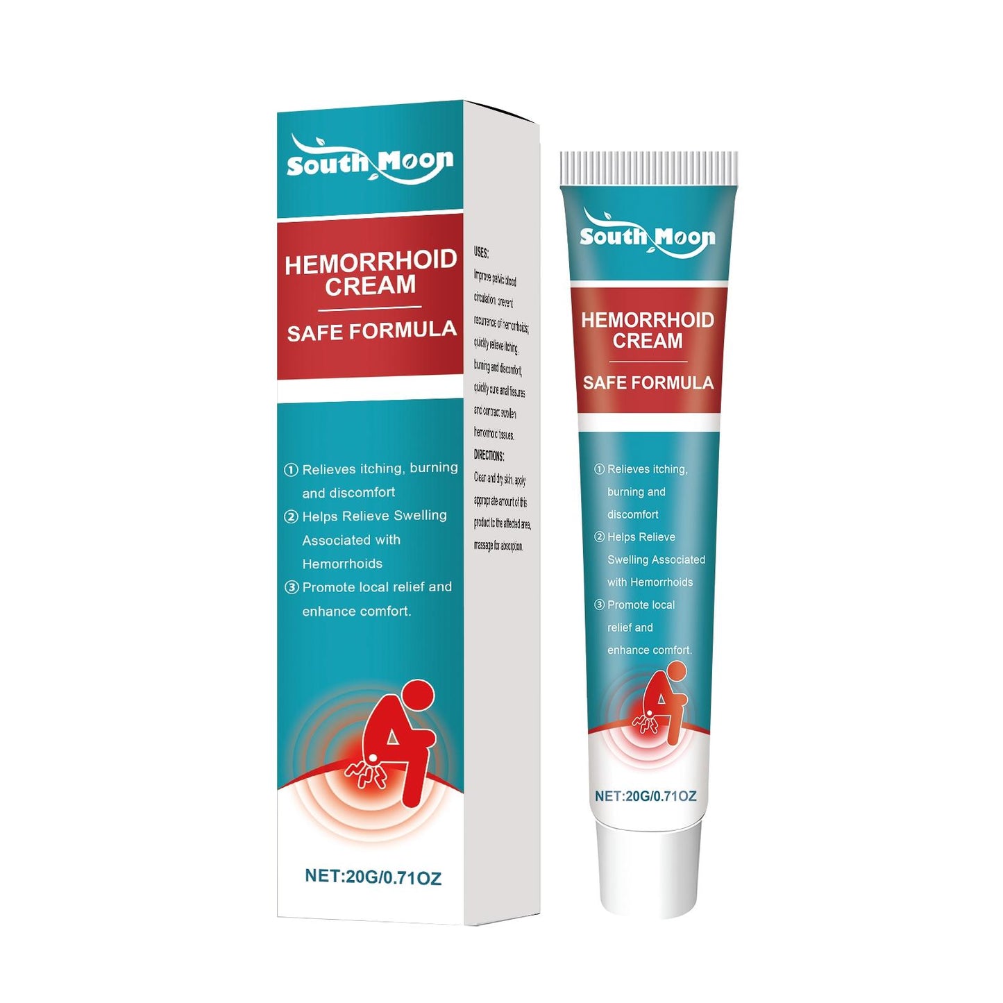 Hemorrhoid Cream with Natural Ingredients - Soothing Skin Relief 20g