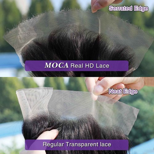 13x4 Frontal HD Lace Body Wave 16 Inch, SKINLIKE Lace Frontal Only,0.095mm Ultra-thin Invisible Real Swiss Lace RAW Virgin Human Hair Single Knot Pre-Plucked with Baby Hair