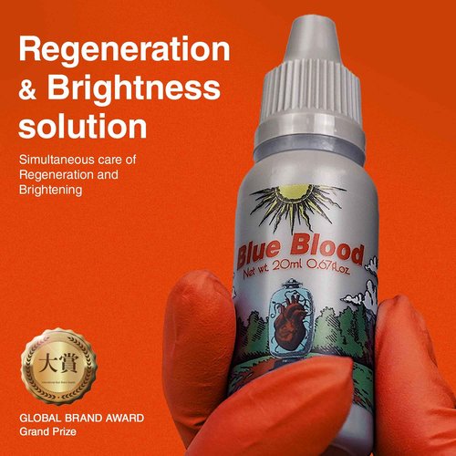 VQM AXENDA Blue Blood, Hydrating Korean Skin Care, Glassskin, Qucikly Soothing for Acne, Sensitive, Dryness Skin, With Centella Asiatica 20ml/0.67fl.oz *2