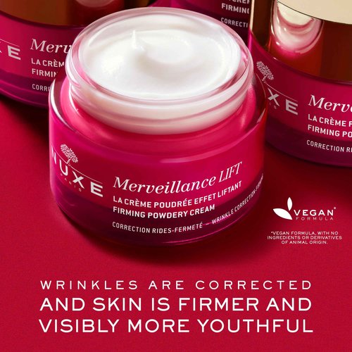 Nuxe Merveillance Lift Smoothing and Firming Vegan Powdery Cream With Natural Ingredients for Wrinkle Correction, 1.7 Fl Oz