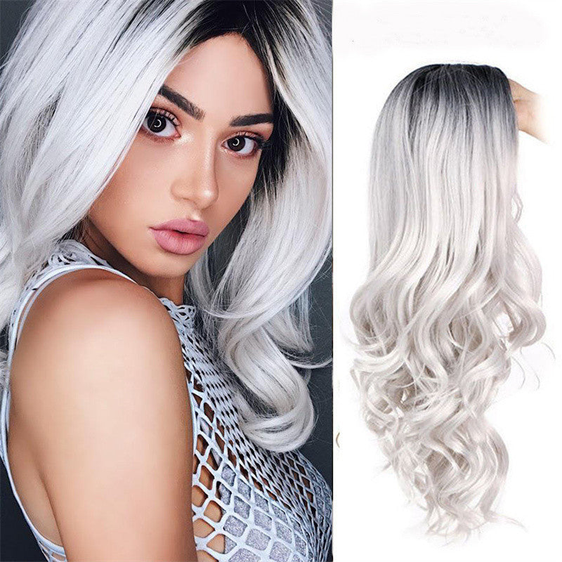 Mid-Length Curly Synthetic Wig - Dyeable & Heat Resistant