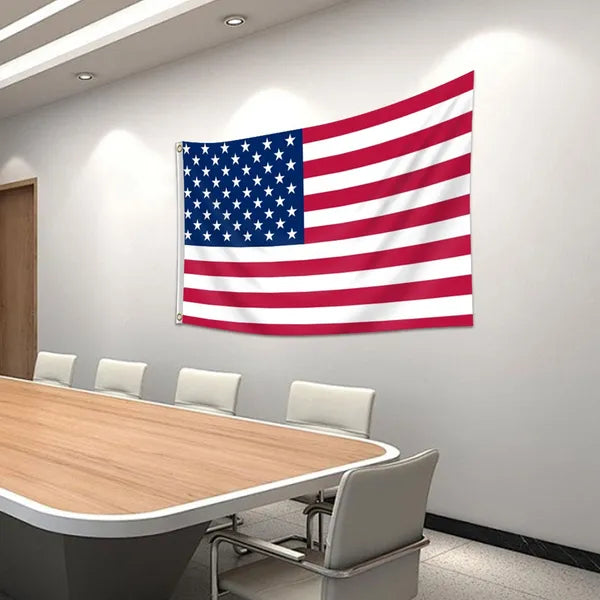4pcs 2X3FT 60x90cm American Flag USA Printed Nylon National W&Brass