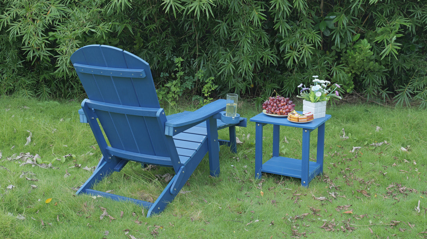 Outdoor Adjustable Lounge Chair With Cup HolderFor Patio Relaxation &