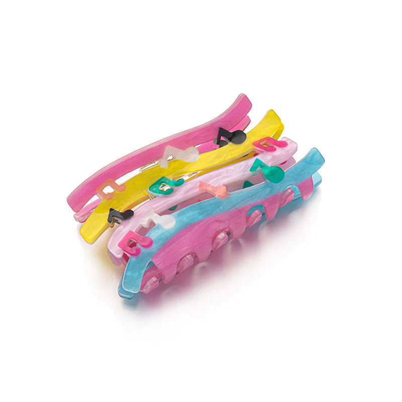 Candy Color Wave Mixed Note Hair Grip