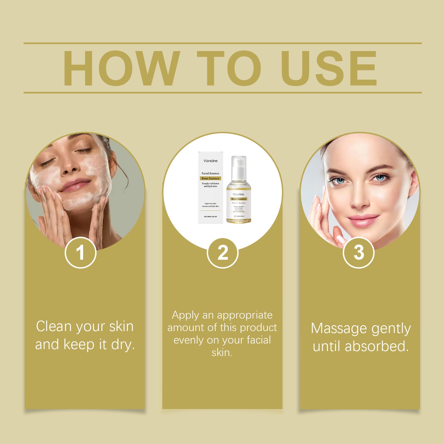 Brightening Facial Essence - 30ml Soy Extract Skin Care for Dark Spots