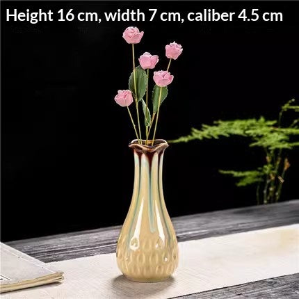 Guanyin Ceramic Vase for Home Decor Hydroponic Flower Display - Modern Minimalist