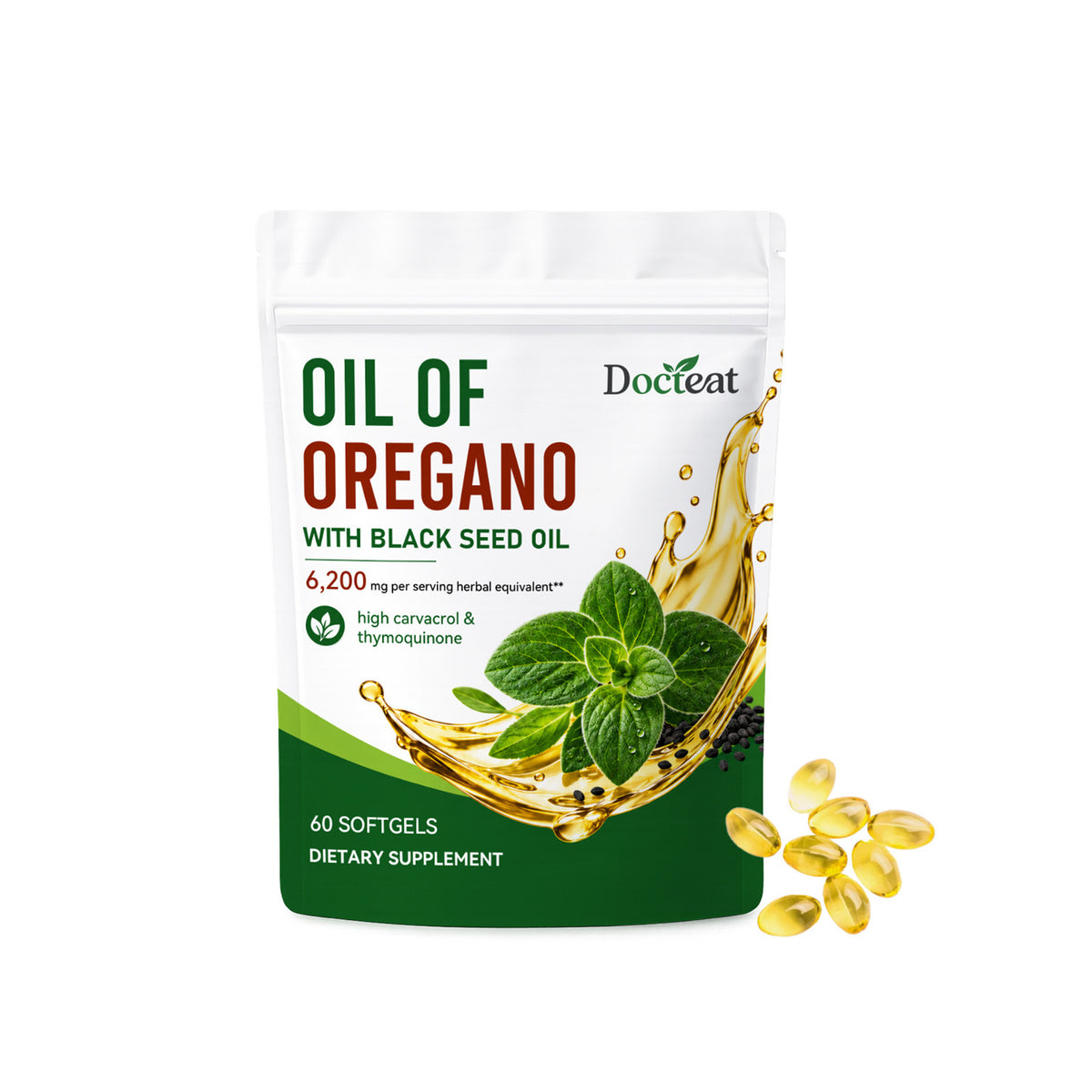 Oregano Oil Soft Capsules - 60 Softgels