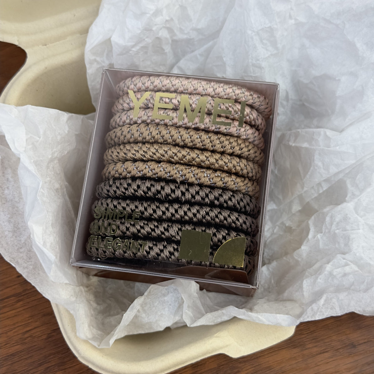 Elastic Woven Hair Bands - Set of 10 Pieces
