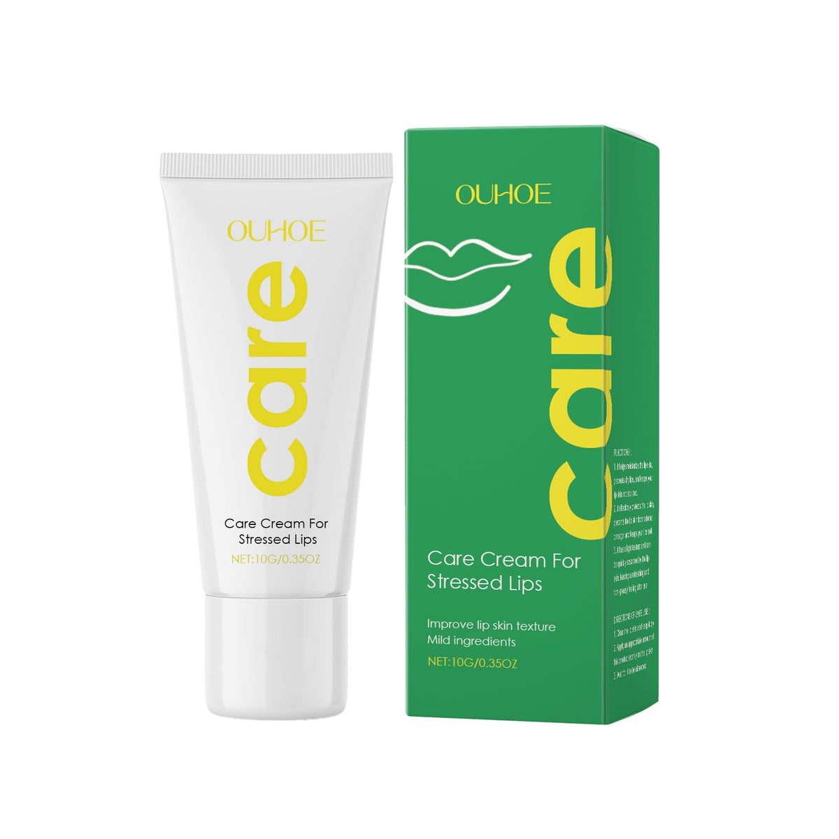 Lip Care Cream for Dry Lips and Cracking - 10g Hydrating Treatment