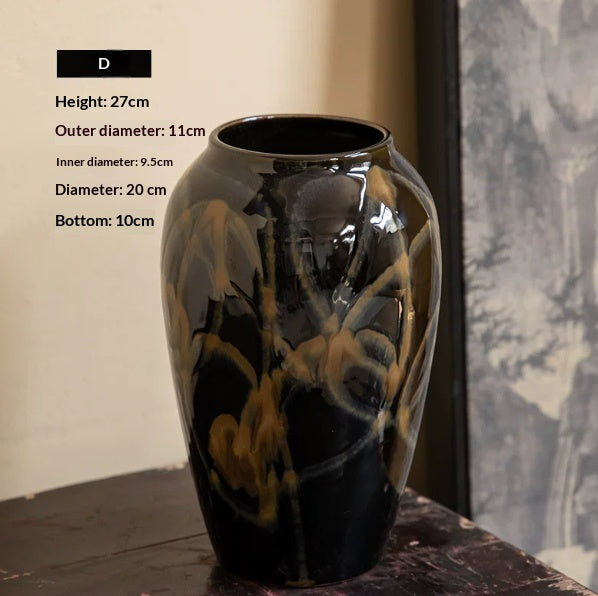 Ceramic Flower Vase for Living Room Decor - Multiple Styles & Sizes