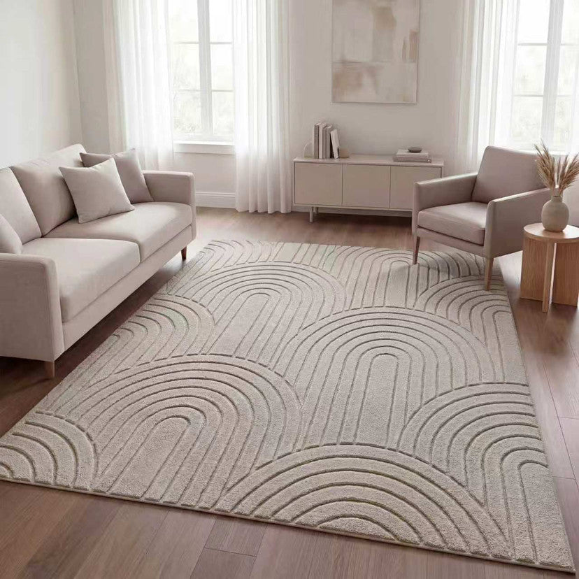 Minimalist Cashmere-Feel Home Rug - Modern European Style Carpet