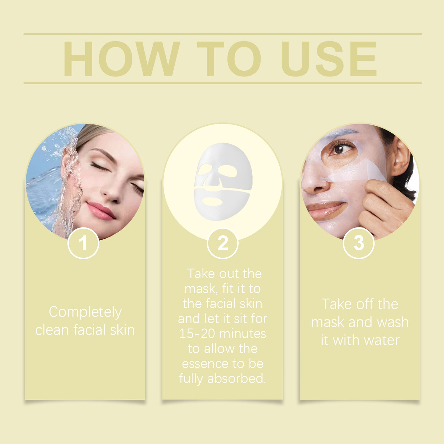 Niacinamide & Vitamin C Brightening Facial Sheet Mask - Hydrating Skincare