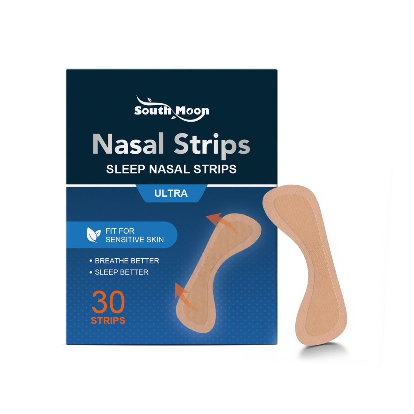 Nasal Patch for Snoring Relief - 30 Peppermint Oil Strips, Sleep Aid